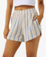 Rip Curl Women's Premium Surf Stripe Shorts in Blue colorway