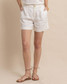 Southern Tide Women's Jacey Twill Shorts in Sand White colorway