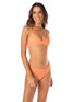Maaji Women's Vibrant Sublimity Reversible Bikini Bottoms in Apricot colorway