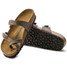 The Birkenstock Mayari Sandals Birko-Flor Sandals in the Mocha Birkibuc Colorway