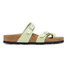 The Birkenstock Women's Mayari Nubuck Leather Sandals in the Faded Lime Colorway
