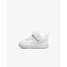 The Nike Toddlers' Court Borough Low Recraft Shoes in Triple White