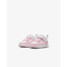 The Nike Toddlers' Court Borough Low Recraft Shoes in White and Pink Foam