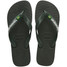 Havaianas Men's Brazil Logo Sandals Green Olive strap detail