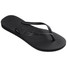 Havaianas Women's Slim Flip Flops Black paired view