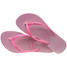 The Havaianas Women's Slim Glitter Iridescent Flip Flops in Pink