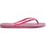 The Havaianas Women's Slim Glitter Iridescent Flip Flops in Pink