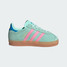 The Adidas Toddlers' Gazelle Sneakers in Clear Mint and Pink The Adidas Toddlers' Gazelle Sneakers in Clear Mint and Pink