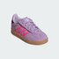 The Adidas Toddlers' Gazelle Sneakers in Powder Plum and Lucid Pink