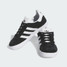 adidas Little Kids' Gazelle Sneakers Black/White three-quarter view