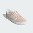 Adidas Big Kids' Gazelle Sneakers in Pink Tint/Cloud White colorway