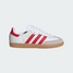 The Adidas Big Kids' Samba OG Sneakers in White and Red