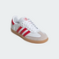 The Adidas Big Kids' Samba OG Sneakers in White and Red