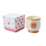 Paddywax Dopo 8 oz Handpainted Sun Ceramic Candle front view