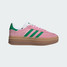 The Adidas Women's Gazelle Bold Shoes in Pink and Green