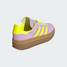The Adidas Women's Gazelle Bold Shoes in Purple and Yellow