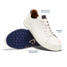 The Olukai Men's Wai‘alae Golf Premium Shoes in White