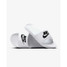Nike Men's Victori One Slides White and Black sole view