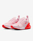 Nike Women's Air Max 270 Sneakers Pink Foam and Crimson front view