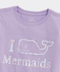 Vineyard Vines Girls' Metallic Whale Mermaids T-Shirt in Freeshia colorway