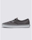 The Vans Men's Authentic Shoes in Pewter Grey and White