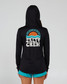 Salty Crew Women's Sundown Hooded Sunshirt in Black colorway