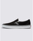 Vans Classic Slip-On Shoes Black and White angle view