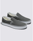 Vans Classic Slip-On Shoes Charcoal Grey and White side view