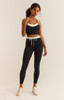 Z Supply Women's On The Line Bra Black front