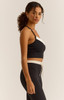 Z Supply Women's On The Line Bra Black side