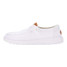 HeyDude Women's Wendy Stretch Canvas Shoes in White colorway