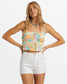 Billabong Women's Sunkissed Cropped Cami Top in Multi colorway