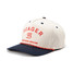 Seager Branded Snapback Hat in Cream/Blue colorway