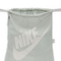 Nike Heritage Drawstring Bag in Light Silver colorway