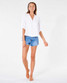 Rip Curl Women's Premium Surf Button Top in White colorway