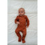 The Burlebo Infants' Full Zip Onesie in the Longhorn Pattern