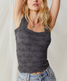 Free People Women's Love Letter Tank Top in Black side view