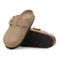 Birkenstock Women's Boston Big Buckle Clogs Tobacco Leather top view