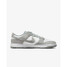 The Nike Men's Dunk Low Retro Shoes in White and Grey