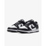 Nike Women's Dunk Low Retro Shoes in White and Black, back view