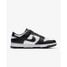 Nike Women's Dunk Low Retro Shoes in White and Black, overhead view