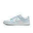 The Nike Women's Dunk Low Retro Shoes in Blue Tint and White