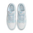Nike Women's Dunk Low Retro Shoes in Blue Tint and White, back view