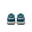 The Nike Women's Dunk Low Retro Shoes in Blue Green and White