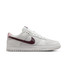 Nike Women's Dunk Low Retro Shoes in Summit White and Plum Chalk, front view
