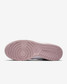 Nike Women's Dunk Low Retro Shoes in White and Particle Rose, side view