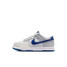 The Nike Little Kids' Dunk Low Shoes in Summit White and Deep Royal
