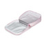 Jansport Lunch Break Lunch Box in pink ice, angled detail view