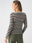 Sanctuary Women's Keep It Simple Stripe Long Sleeve Top in Toasted Almond Stripe