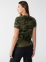 Sanctuary Women's The Perfect Camo Tee in Hiker Camo colorway